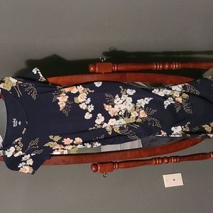 Blue floral Maternity dress